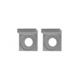 Quadratische Aluminium-Kettenspanner - 12mm - Silber